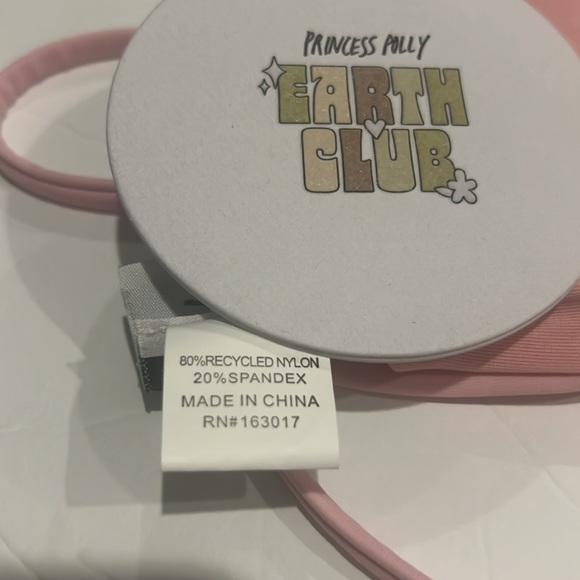 Princess Polly Haily Richard Halter Bikini Top Pink Lace Detail Size 2 - Picture 7 of 10